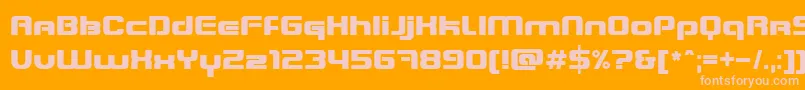 BlasterInfinite Font – Pink Fonts on Orange Background