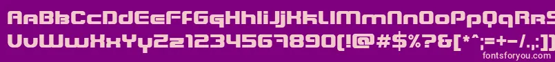 BlasterInfinite Font – Pink Fonts on Purple Background
