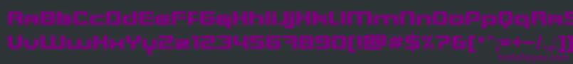 BlasterInfinite Font – Purple Fonts on Black Background