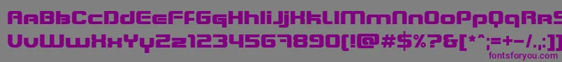 BlasterInfinite Font – Purple Fonts on Gray Background