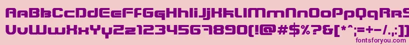 BlasterInfinite Font – Purple Fonts on Pink Background