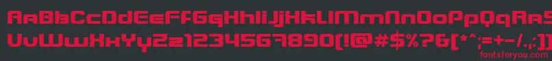 BlasterInfinite Font – Red Fonts on Black Background
