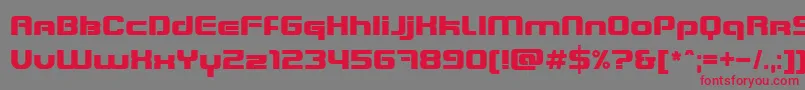 BlasterInfinite Font – Red Fonts on Gray Background