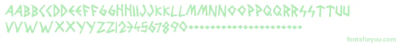 WolvesAndRuin Font – Green Fonts on White Background