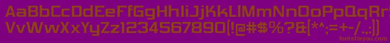 VibrocentricBd Font – Brown Fonts on Purple Background