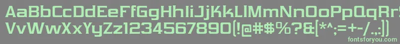 VibrocentricBd-fontti – vihreät fontit harmaalla taustalla
