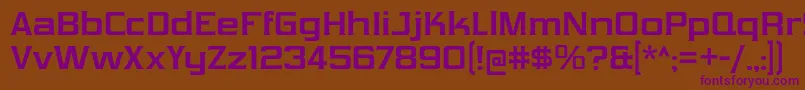VibrocentricBd-fontti – violetit fontit ruskealla taustalla