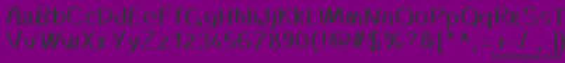 Happynewyear2016 Font – Black Fonts on Purple Background