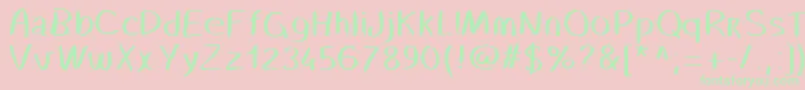 Happynewyear2016 Font – Green Fonts on Pink Background