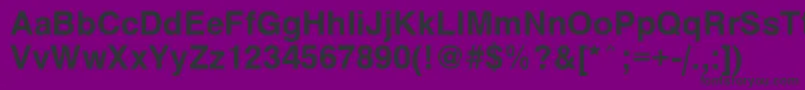 Czcionka Seas – czarne czcionki na fioletowym tle