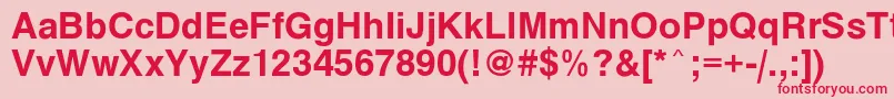 Seas Font – Red Fonts on Pink Background