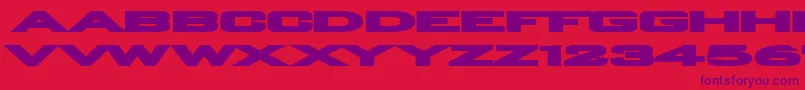 Plaio Font – Purple Fonts on Red Background