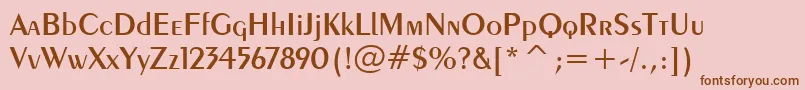 More about Exotic350DemiBoldBt Font Exotic350DemiBoldBt Font – Brown Fonts on Pink Background