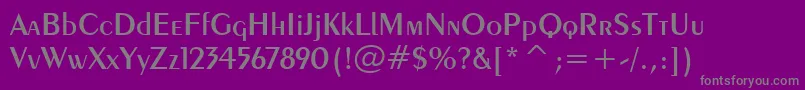 Шрифт Exotic350DemiBoldBt – серые шрифты на фиолетовом фоне