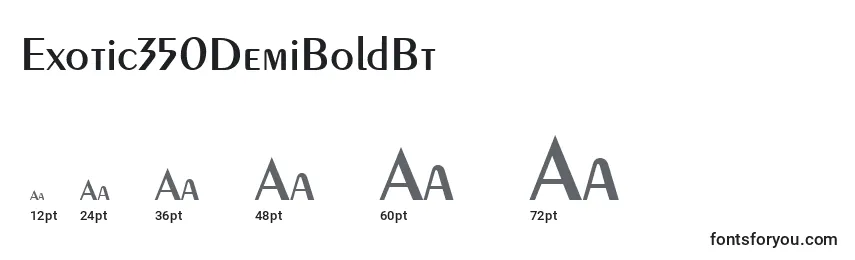 Exotic350DemiBoldBt Font Sizes