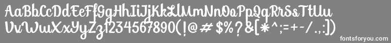 SoybeanutFree Font – White Fonts on Gray Background