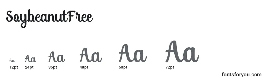 SoybeanutFree Font Sizes