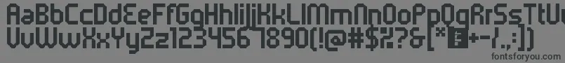 5metrikBold Font – Black Fonts on Gray Background