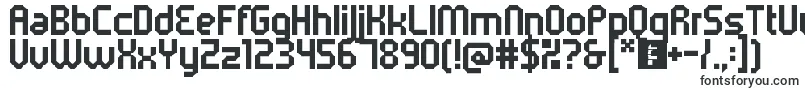 Шрифт 5metrikBold – заполненные шрифты