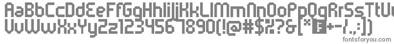 フォント5metrikBold – 白い背景に灰色の文字