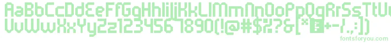 5metrikBold Font – Green Fonts on White Background