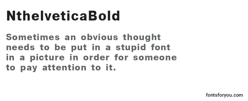 NthelveticaBold Font