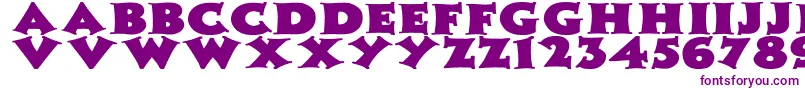 ZaleskiWdBold Font – Purple Fonts on White Background