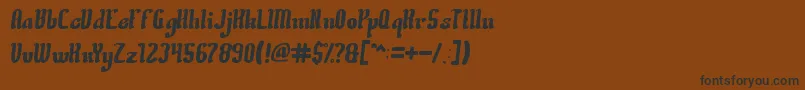 CreativeCulture Font – Black Fonts on Brown Background