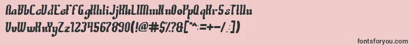 CreativeCulture Font – Black Fonts on Pink Background