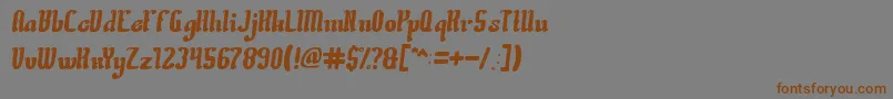 CreativeCulture Font – Brown Fonts on Gray Background
