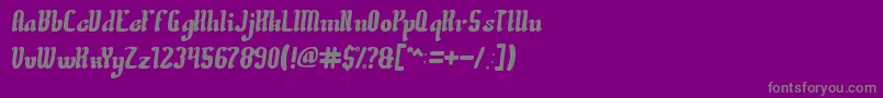 CreativeCulture Font – Gray Fonts on Purple Background