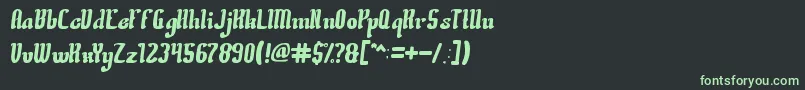 CreativeCulture Font – Green Fonts on Black Background