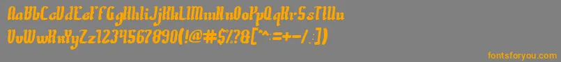 CreativeCulture Font – Orange Fonts on Gray Background