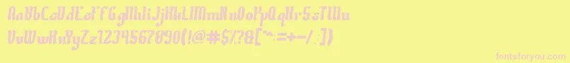 CreativeCulture Font – Pink Fonts on Yellow Background