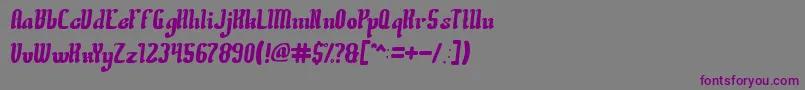 CreativeCulture Font – Purple Fonts on Gray Background