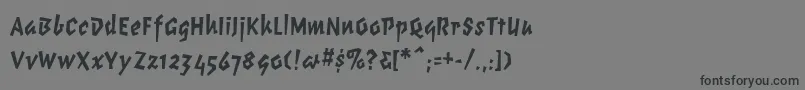 ChunkymonkeyBlack Font – Black Fonts on Gray Background