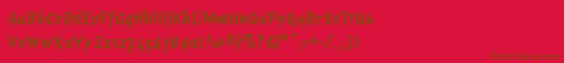 ChunkymonkeyBlack Font – Brown Fonts on Red Background