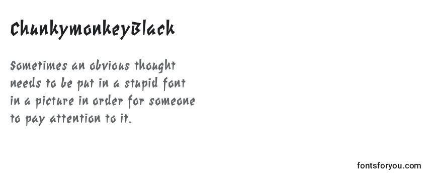 ChunkymonkeyBlack Font