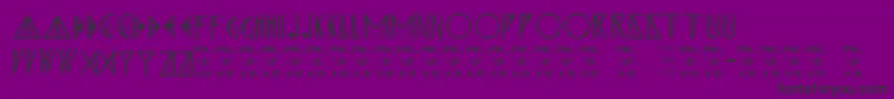 Czcionka XPrisma – czarne czcionki na fioletowym tle