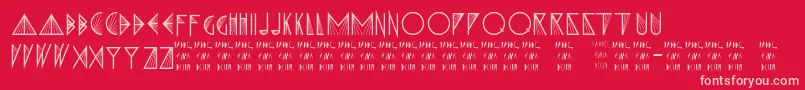 XPrisma Font – Pink Fonts on Red Background