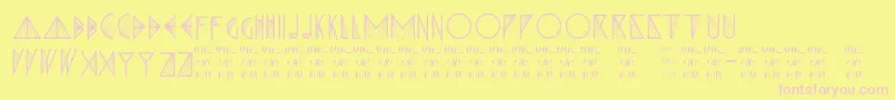 XPrisma Font – Pink Fonts on Yellow Background