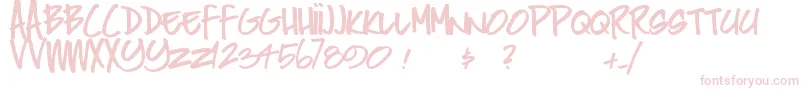 Peak Font – Pink Fonts on White Background