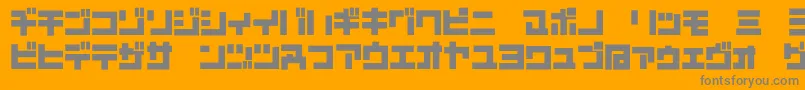 Więcej informacji o czcionce D3mouldismk Czcionka D3mouldismk – szare czcionki na pomarańczowym tle
