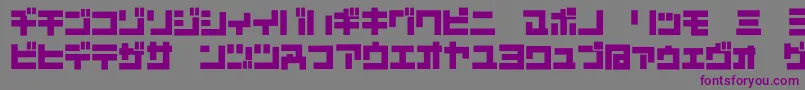 Police D3mouldismk – polices violettes sur fond gris