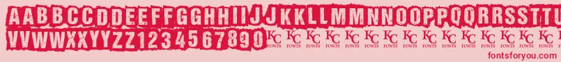 Allagesdemo Font – Red Fonts on Pink Background