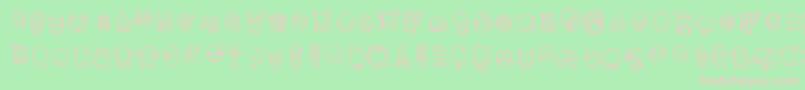 Izzmogizzmo Font – Pink Fonts on Green Background