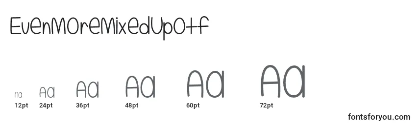 EvenMoreMixedUpOtf Font Sizes