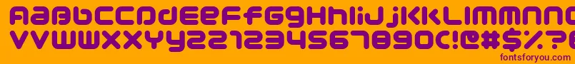Pocoultra Font – Purple Fonts on Orange Background