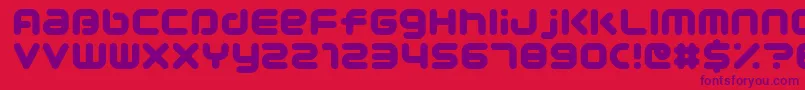 Pocoultra Font – Purple Fonts on Red Background