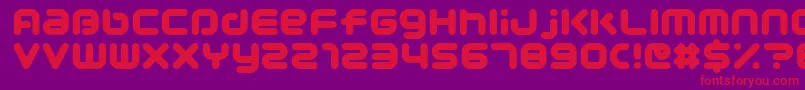 Pocoultra Font – Red Fonts on Purple Background